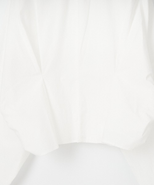 mizuiroind（ミズイロインド）の「[mizuiro ind/ミズイロインド] コクーンショートシャツ（シャツ/ブラウス・レディース・ブラック/オフホワイト・F）」の8枚目の写真