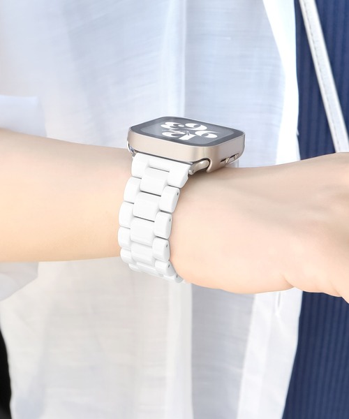 Urban Coral(アーバンコーラル)の「Apple Watch Band / アップルウォッチ カラーレジンバンド / Urban Coral(デジタル腕時計・レディース・ブラック/ライトブルー/ホワイト/グリーン系その他/ラベンダー・40mm)」の1枚目の写真