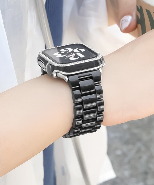 Urban Coral(アーバンコーラル)の「Apple Watch Band / アップルウォッチ カラーレジンバンド / Urban Coral(デジタル腕時計・レディース・ブラック/ライトブルー/ホワイト/グリーン系その他/ラベンダー・40mm)」の2枚目の写真