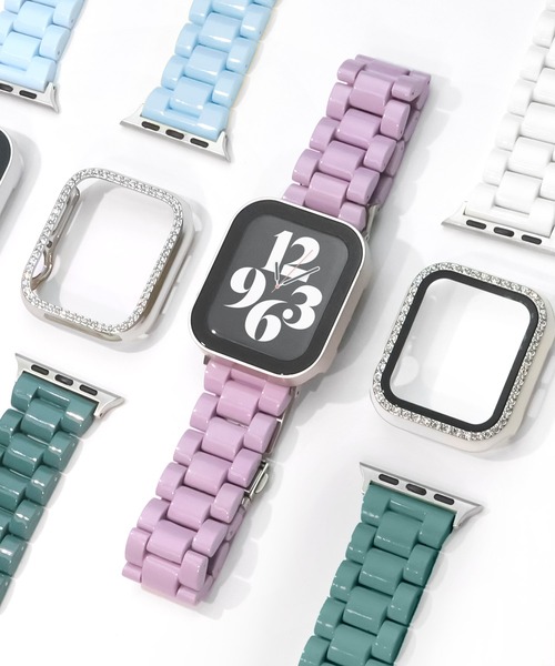 Urban Coral(アーバンコーラル)の「Apple Watch Band / アップルウォッチ カラーレジンバンド / Urban Coral(デジタル腕時計・レディース・ブラック/ライトブルー/ホワイト/グリーン系その他/ラベンダー・40mm)」の14枚目の写真