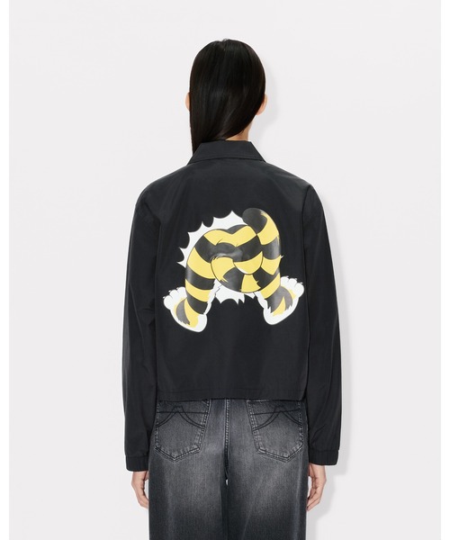 KENZO(ケンゾー)の「'KENZO Wild Tiger' クロップド コーチ ジャケット(ブルゾン・レディース・ブラック系その他・SMALL)」の4枚目の写真
