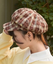 axes femme | リボン×チェックキャスケット(ハット)