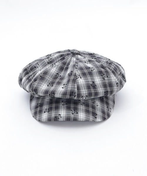 axes femme（アクシーズファム）の「リボン×チェックキャスケット（ハット・レディース・ブラウン/ブラック・FREE）」の4枚目の写真