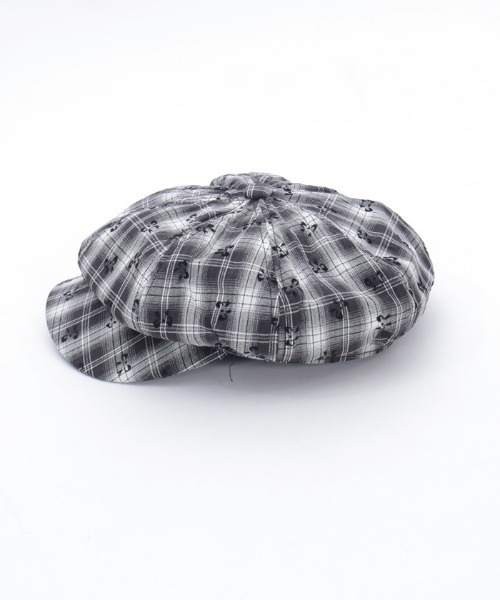 axes femme（アクシーズファム）の「リボン×チェックキャスケット（ハット・レディース・ブラウン/ブラック・FREE）」の5枚目の写真