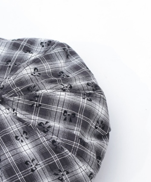 axes femme（アクシーズファム）の「リボン×チェックキャスケット（ハット・レディース・ブラウン/ブラック・FREE）」の7枚目の写真