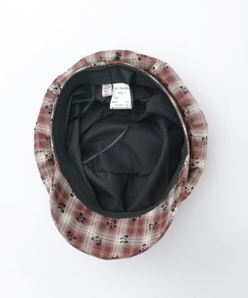 axes femme（アクシーズファム）の「リボン×チェックキャスケット（ハット・レディース・ブラウン/ブラック・FREE）」の15枚目の写真