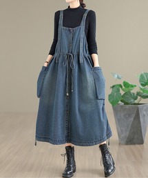 AMAJI（アマジ）の「サイドポケットデニムタンクワンピース（ワンピース）」