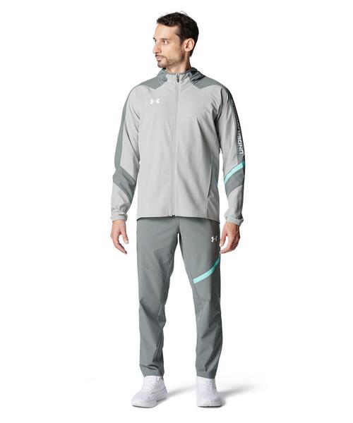 UNDER ARMOUR(アンダーアーマー)の「UAウーブン フルジップ フーディー(トレーニング/メンズ)(その他アウター・メンズ・グレー系その他・L/XL/S/2XL/M/3XL)」の3枚目の写真