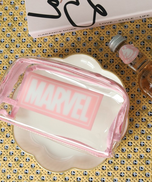 MARVEL（マーベル）の「MARVEL マーベル クリアポーチ（ポーチ・メンズ・レッド/ピンク/パープル・FREE）」の3枚目の写真