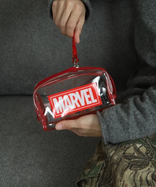 MARVEL（マーベル）の「MARVEL マーベル クリアポーチ（ポーチ・メンズ・レッド/ピンク/パープル・FREE）」の15枚目の写真