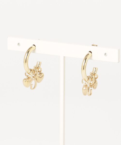 春ggzz0eピアス✨️ G TALISMAN 22MM G Multi Charm Hoops アクセサリー ピアス | GUESS