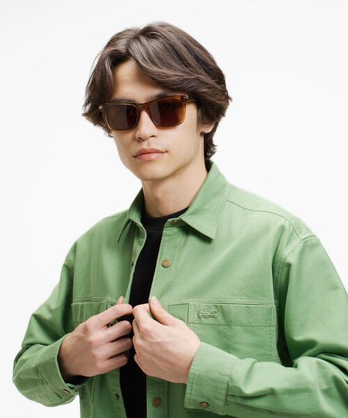 LACOSTE(ラコステ)の「コードレーンシャツジャケット(シャツ/ブラウス・メンズ・ライトグリーン/オフホワイト/ダークアッシュ・41/40/39/38)」の22枚目の写真