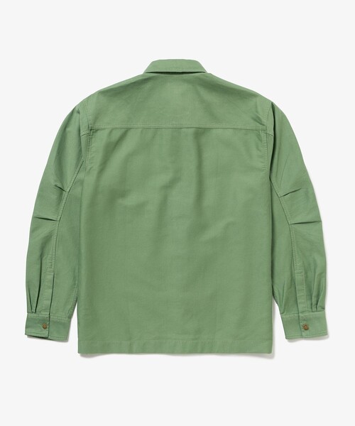 LACOSTE(ラコステ)の「コードレーンシャツジャケット(シャツ/ブラウス・メンズ・ライトグリーン/オフホワイト/ダークアッシュ・41/40/39/38)」の6枚目の写真