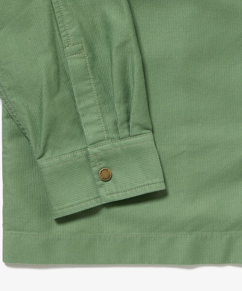 LACOSTE(ラコステ)の「コードレーンシャツジャケット(シャツ/ブラウス・メンズ・ライトグリーン/オフホワイト/ダークアッシュ・41/40/39/38)」の10枚目の写真