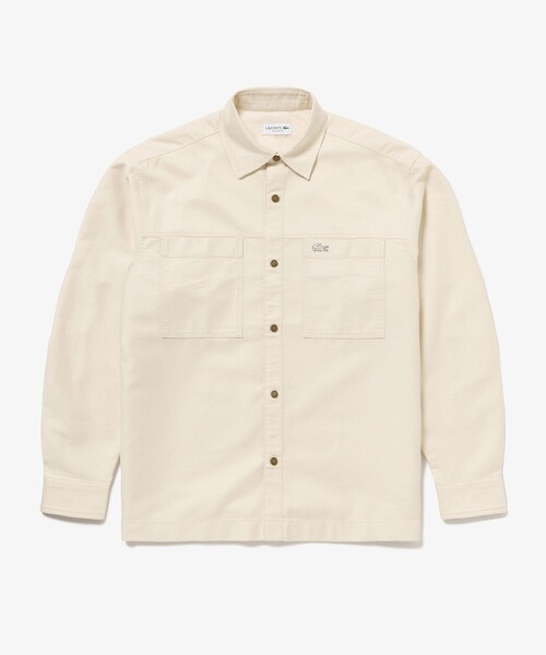 LACOSTE(ラコステ)の「コードレーンシャツジャケット(シャツ/ブラウス・メンズ・ライトグリーン/オフホワイト/ダークアッシュ・41/40/39/38)」の16枚目の写真