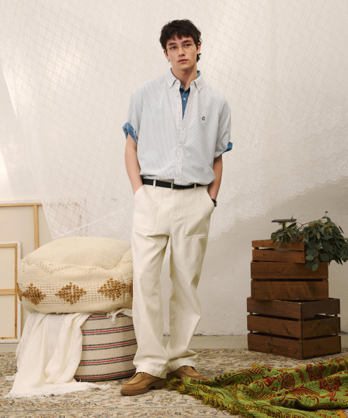 COVERNAT(カバーナット)の「ワイドバックサテンパーティグパンツオリーブ(その他パンツ・メンズ・その他・SMALL/MEDIUM/LARGE/X-LARGE)」の9枚目の写真