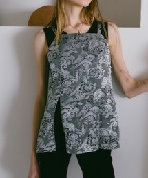 sahara | Jacquard Slit Bustier/ジャガードスリットビスチェ(その他トップス)