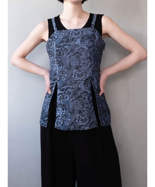 sahara(サハラ)の「【PRE ORDER】Jacquard Slit Bustier(その他トップス・レディース・ブルー/グレー/ブラウン・FREE)」の9枚目の写真