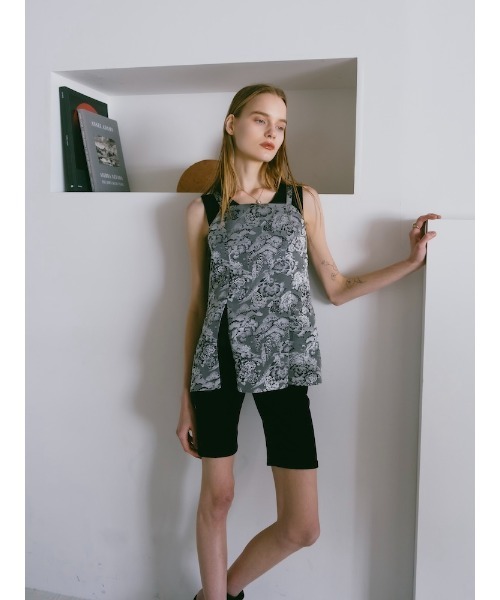 sahara(サハラ)の「【PRE ORDER】Jacquard Slit Bustier(その他トップス・レディース・ブルー/グレー/ブラウン・FREE)」の15枚目の写真