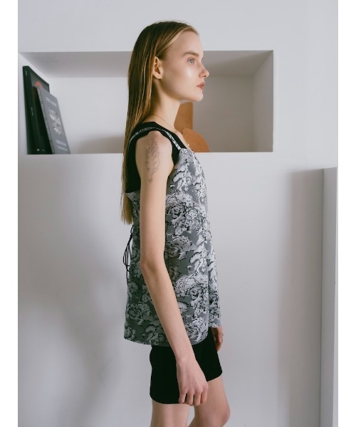 sahara(サハラ)の「【PRE ORDER】Jacquard Slit Bustier(その他トップス・レディース・ブルー/グレー/ブラウン・FREE)」の19枚目の写真