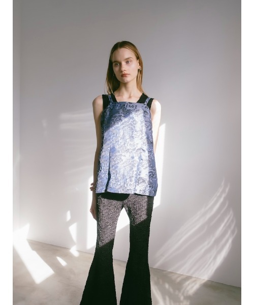 sahara(サハラ)の「【PRE ORDER】Jacquard Slit Bustier(その他トップス・レディース・ブルー/グレー/ブラウン・FREE)」の5枚目の写真