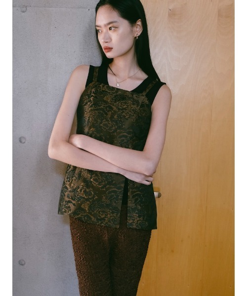 sahara(サハラ)の「【PRE ORDER】Jacquard Slit Bustier(その他トップス・レディース・ブルー/グレー/ブラウン・FREE)」の21枚目の写真