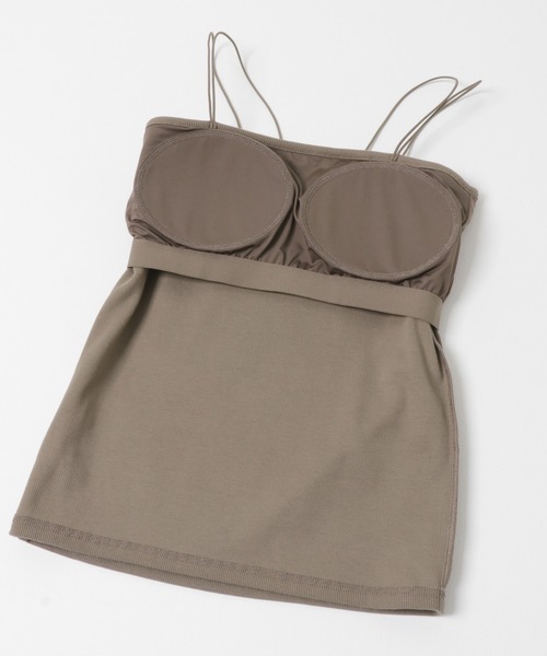 SENSE OF PLACE by URBAN RESEARCH（センスオブプレイスバイアーバンリサーチ）の「ダブルストラップカップツキキャミソール（キャミソール・レディース・ブラック/モカ/ピンク/ホワイト・ONE）」の7枚目の写真