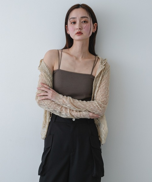 SENSE OF PLACE by URBAN RESEARCH（センスオブプレイスバイアーバンリサーチ）の「ダブルストラップカップツキキャミソール（キャミソール・レディース・ブラック/モカ/ピンク/ホワイト・ONE）」の21枚目の写真