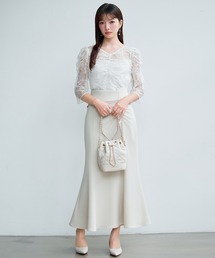 レーディス トップス 2点セット 単品使え レース Vネック 通勤 透け感 薄手 シアートップス