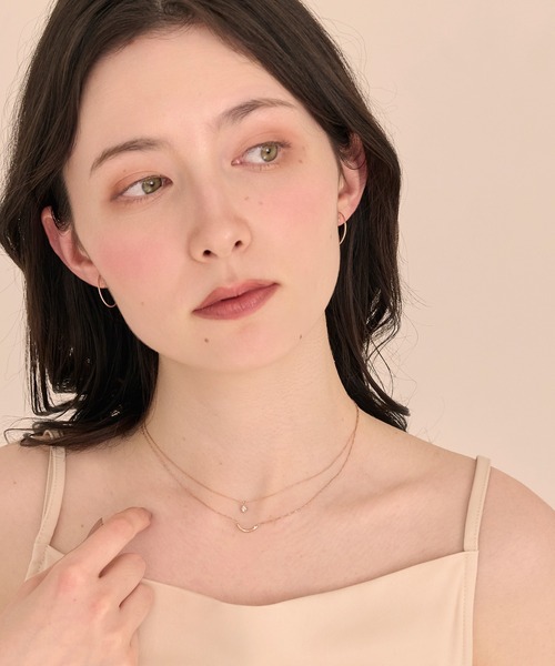 Phoebe（フィービィー）の「【金属アレルギー対応】エターナルクレセントネックレス（ネックレス・レディース・シャンパン・FREE）」の8枚目の写真