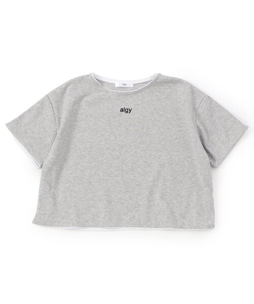 algy（アルジー）の「レースディティールT（Tシャツ/カットソー・キッズ・ブラック/オフホワイト/グレー・150/140/130/120/160）」の12枚目の写真
