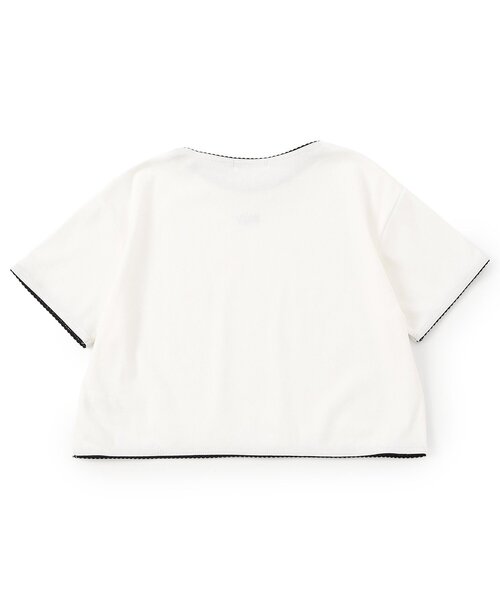 algy（アルジー）の「レースディティールT（Tシャツ/カットソー・キッズ・ブラック/オフホワイト/グレー・150/140/130/120/160）」の15枚目の写真