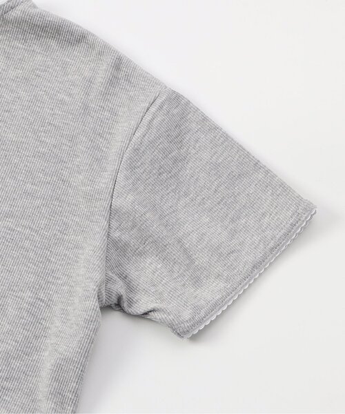 algy（アルジー）の「レースディティールT（Tシャツ/カットソー・キッズ・ブラック/オフホワイト/グレー・150/140/130/120/160）」の18枚目の写真