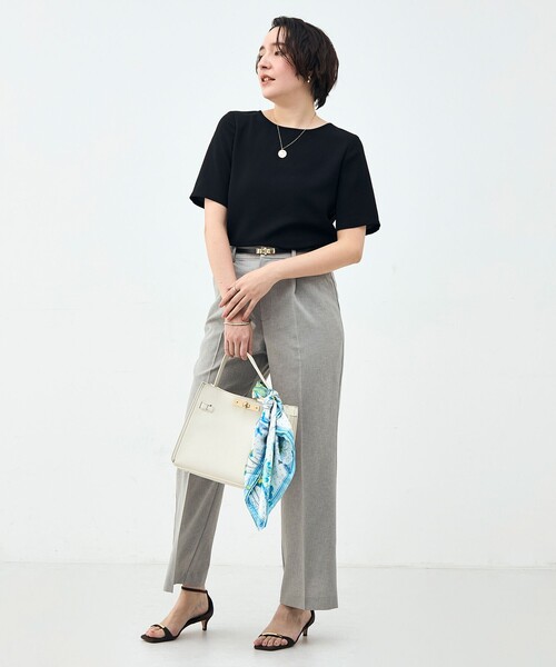 NOLLEY’S Sophi(ノーリーズソフィ)の「ウォッシャブルダブルクロスTブラウス(シャツ/ブラウス・レディース・ベビーピンク/ブラック/オフホワイト・38)」の22枚目の写真