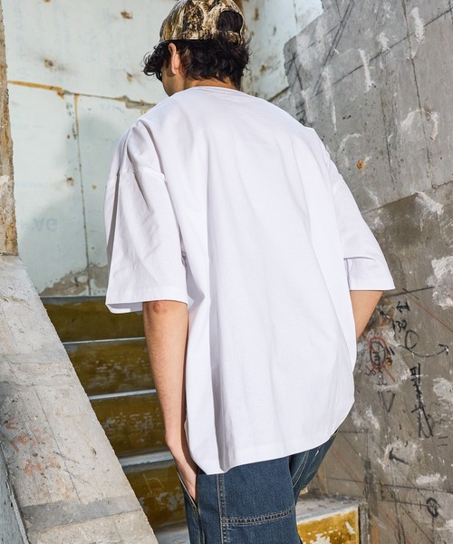 niko and...（ニコアンド）の「USACOTTONプリントT（Tシャツ/カットソー・メンズ・グレー/オフホワイト/ライトグレー/ホワイト・LARGE/MEDIUM）」の9枚目の写真