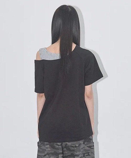 Ada.(エイダ)の「◇FANCYCLUB◇ブランド直輸入正規品/ロザリー・ノワレ Tシャツ ROSARY NOIRER TEE(Tシャツ/カットソー・レディース・ブラック・FREE)」の6枚目の写真