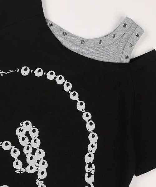 Ada.(エイダ)の「◇FANCYCLUB◇ブランド直輸入正規品/ロザリー・ノワレ Tシャツ ROSARY NOIRER TEE(Tシャツ/カットソー・レディース・ブラック・FREE)」の9枚目の写真