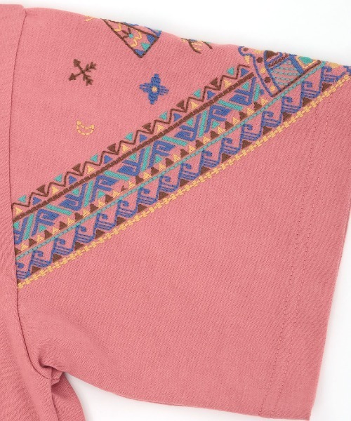 チチカカ(チチカカ)の「バンダナスリーブ刺繍Tシャツ(Tシャツ/カットソー・レディース・ホワイト/ピンク/グリーン/ブラック・FREE)」の20枚目の写真