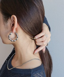 ボーンフープステンレスピアス