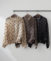 Remind me and forever（リマインドミーアンドフォーエバー）の「【WEB先行予約】シアーフロッキードットブルゾン（ブルゾン）」