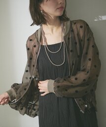 Remind me and forever（リマインドミーアンドフォーエバー）の「【WEB先行予約】シアーフロッキードットブルゾン（ブルゾン）」