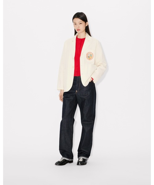 KENZO(ケンゾー)の「'KENZO Badges' ライト ワークウエア ジャケット イン コットン(テーラードジャケット・レディース・ベージュ系その他・SMALL)」の6枚目の写真