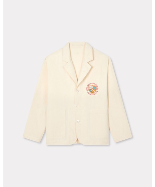 KENZO(ケンゾー)の「'KENZO Badges' ライト ワークウエア ジャケット イン コットン(テーラードジャケット・レディース・ベージュ系その他・SMALL)」の7枚目の写真