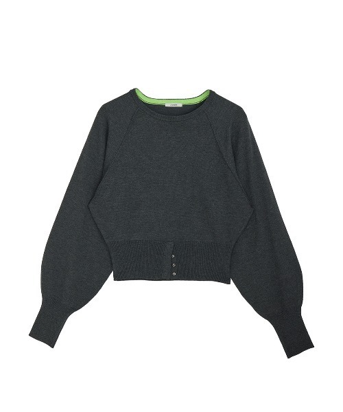 Ameri(アメリ)の「LOW BASIC WAIST STOP KNIT TOP(ニット/セーター・レディース・ピンク/ホワイト/グレー/グリーン系その他・FREE)」の11枚目の写真
