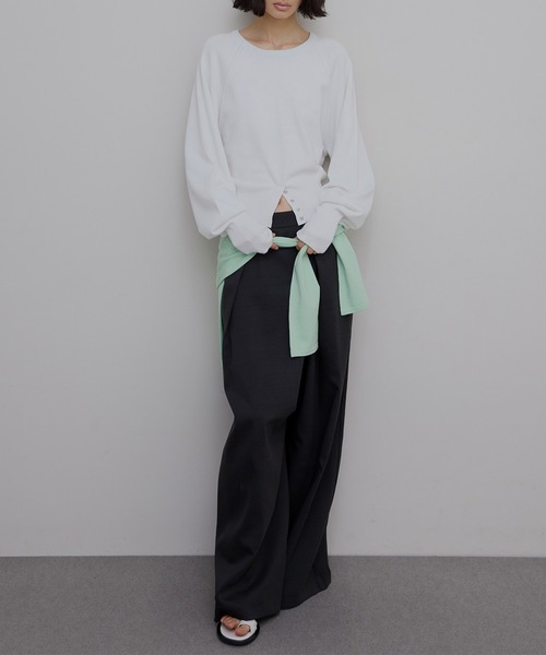 LOW BASIC WAIST STOP KNIT TOP（ニット/セーター）｜Ameri（アメリ