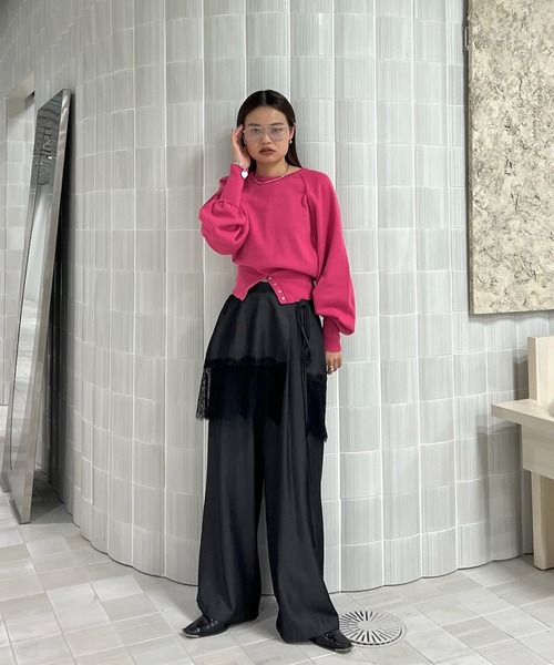 LOW BASIC WAIST STOP KNIT TOP（ニット/セーター）｜Ameri（アメリ