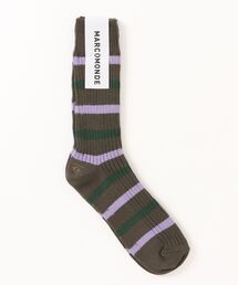 MARCOMONDE | 【MARCOMONDE】ボーダーリブソックス ユニセックス  ギフト ”MAPUCHE” pattern 010 SC26A-010(ソックス/靴下)