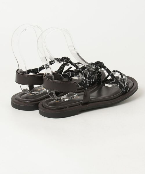 REMME（レメ）の「REMME/クロスコードサンダル（サンダル・レディース・ブラック/ブラウン・36/37/38）」の3枚目の写真