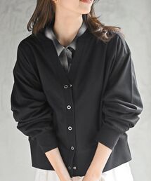 rps | ミニ裏毛Vネックカーディガン(カーディガン/ボレロ)