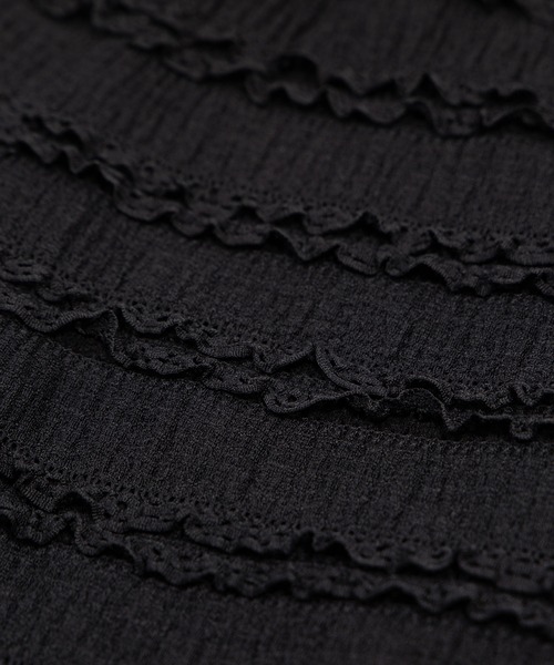 PUNYUS(プニュズ)の「レースフリルフレアパンツ(その他パンツ・レディース・ホワイト/ブラック・1/2/3/4/5)」の11枚目の写真